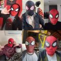 【HUT】 Movie Avengers 3D Spiderman Homecoming Masks Peter Parker Miles Morales Raimi Superhero Cosplay Costume Masks Halloween Headgear. 
