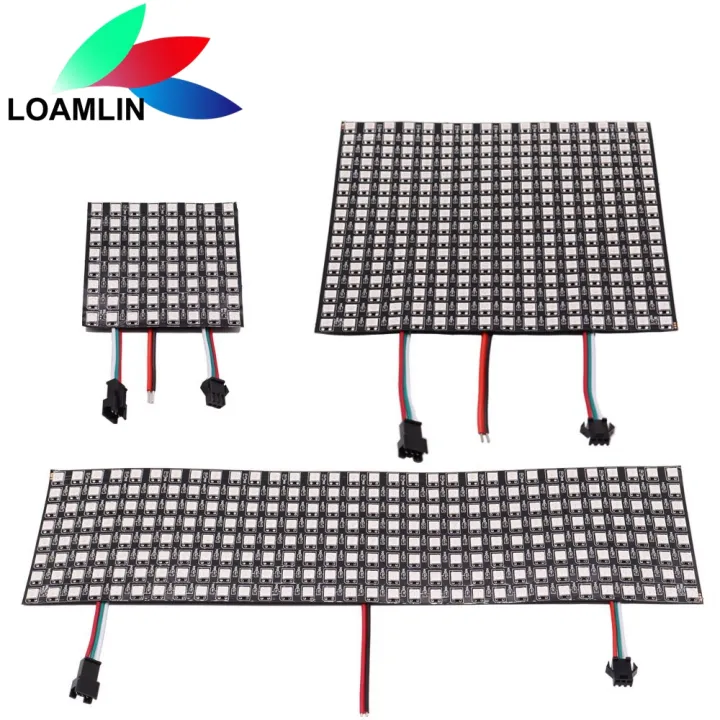 Ws2812b%20Rgb%20Led%20Digital%20Flexible%20Individually%20Addressable%20Panel%20Ws2812%208x8%2016x16%208x32%20Module%20Matrix%20Screen%20Dc5v%20-%20Image%204