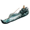 【The Quiet Page】Dragon Ceramic Incense Burner Incense Stick Holder. 