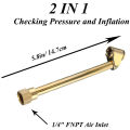 FNPT Dual Head Air Chuck,Closed Ball Air Chuck,Open Flow Tire Chuck. 