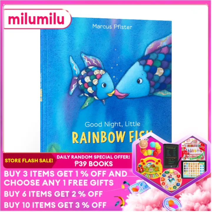 Goodnight Fish Good Night Little Rainbow Fish Children's Story Book Picture Book ...