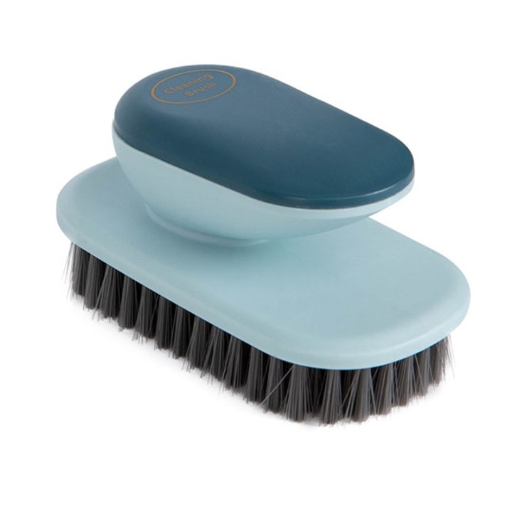 Handle Laundry Brush Washing Flexible Scrub Brush Soft Hair Cleaning Brushes Brushes Cleaner Household Cleaning Tools-blue