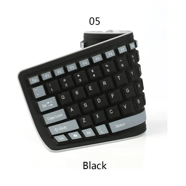 【Fullyoung_520 Store】Gu silent foldable silicone keyboard flexible ...
