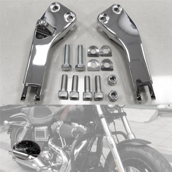 Chrome%20Passenger%20Foot%20Peg%20Mount%20Bracket%20Kit%20for%20Super%20&%20Wide%20Glide%2006-17%20-%20Image%208