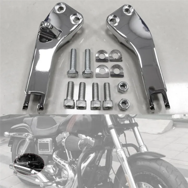 Chrome%20Passenger%20Foot%20Peg%20Mount%20Bracket%20Kit%20for%20Super%20&%20Wide%20Glide%2006-17%20-%20Image%208