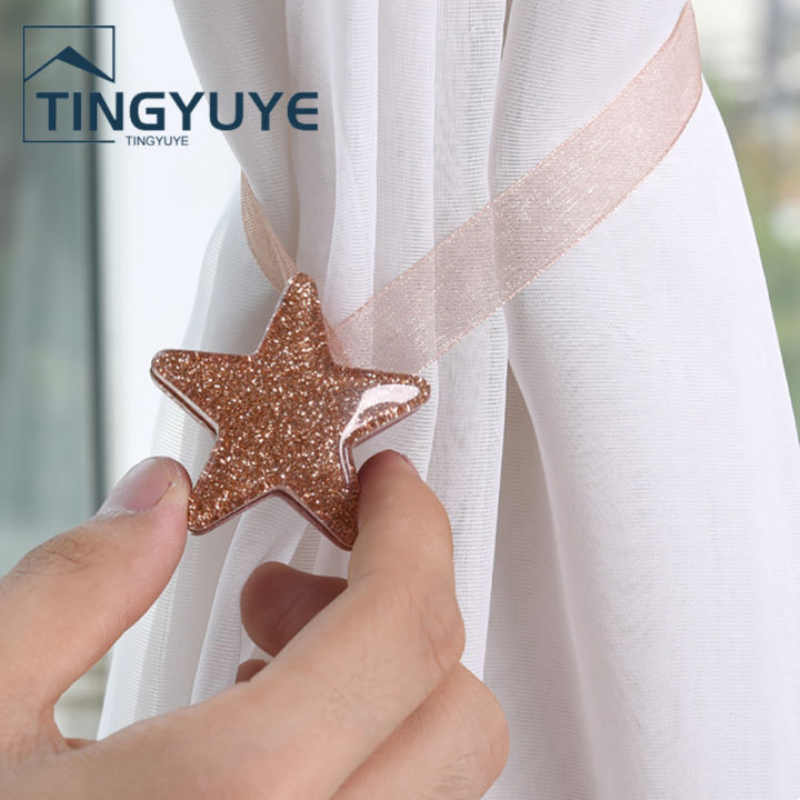 Star%20Shape%20Window%20Curtain%20Buckle%20Magnetic%20Tieback%20Holder%20Bedroom%20Home%20Decor%20-%20Image%205