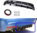 Universal Car Rear Bumper Lip Diffuser 6 Fin Shark Fin Style Car Back Bumper Spoiler Lip. 