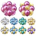 Mix Rose Gold Latex Balloons Confetti Balloon Birthday Party Decor Kids Wedding Birthday Decor Helium Baloon Baby Shower Globos. 