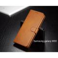 Luxury Leather Flip Pouch Cover For Samsung galaxy A14 5G/A14 4G/A13 4G/M31/A32 4G/A53 5G/A02/M02/A04E/A04S/A03S/A04/A03/A03 CORE/A02S/M02S/M21 - (Brown). 