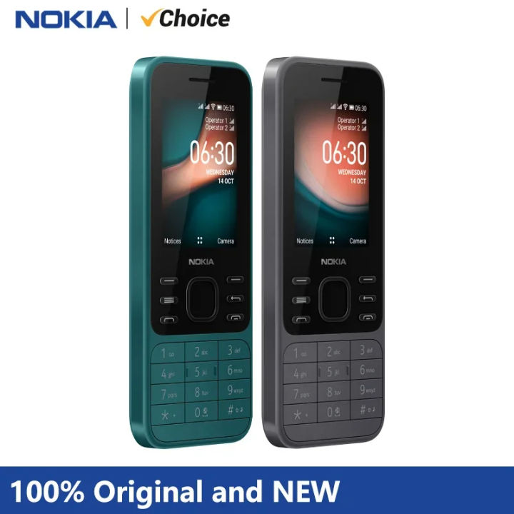 Nokia 6300 4G Feature Phone Dual SIM KaiOS Wifi Multilingual 2.4 Inch FM Radio Bluetooth Rugged Mobile Phone