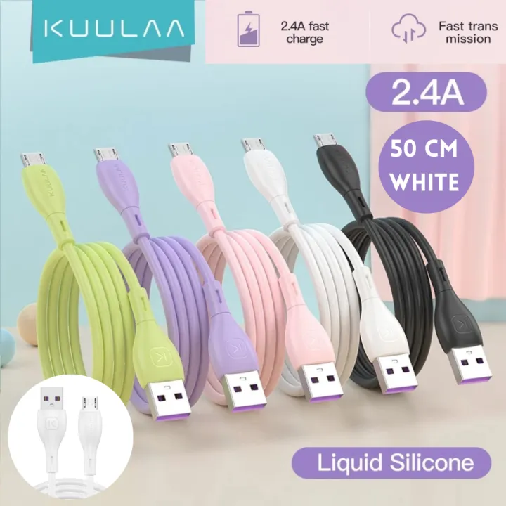 KUULAA%20Liquid%20Silicone%20Micro%20Cable%20USB%20Fast%20Charging%20For%20Samsung%20Xiaomi%20Huawei%20-%2050cm%20-%20Image%204