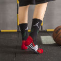 aProfessional Elite Basketball Socks Men's High-Top Kobe Platform plus Pure Cotton Sweat-Absorbent Student Sports Socks Owen. 