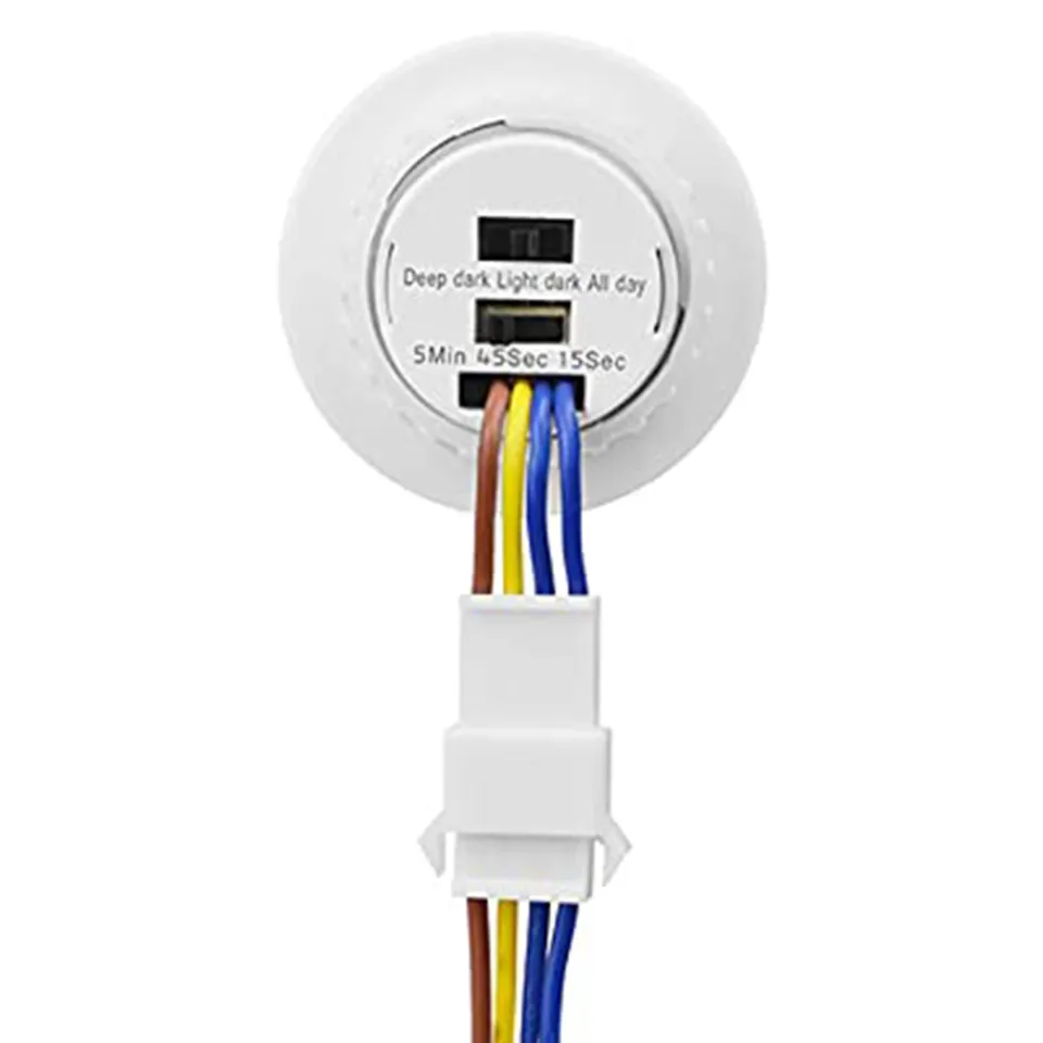 Gebildet 2-Pack Mini PIR Motion Sensor Light Switch – 100-240V, Adjustable Time Delay & Detection, For LED Ceiling Lamps And More