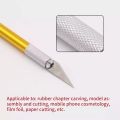 Carving Craft Knife Metal Handle Scalpel Wood Paper Rubber Cutter Craft Pen Knives Engraving Film Knife DIY Repair Hand Tools N. 