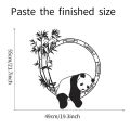 【IKE】Panda Wall Decal  Animal Bamboo Meditation Room Bedroom Off Interior Design Decor Vinyl Wall Stickers Chinese Style. 