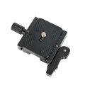 Double Lock Mounting Plate Clamp Quick Release Plate Clamp Adjustable Knob Adapter for Arca Swiss Tripod Ball Head QJ-06. 
