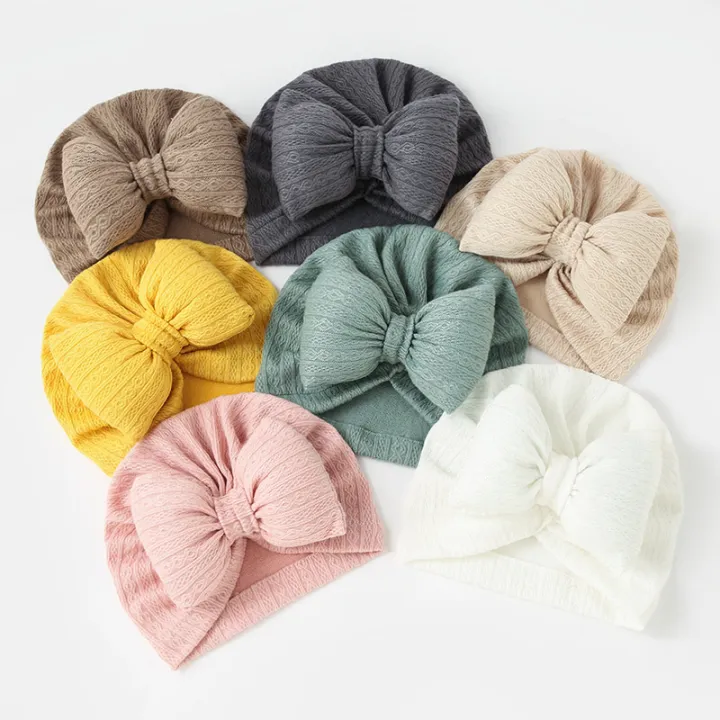 Sweet%20Bowknot%20Baby%20Hat%20Turban%20Soft%20Newborn%20Baby%20Girls%20Indian%20Cap%20Solid%20Color%20Infant%20Boys%20Cap%20Beanies%20Headwrap%20-%20Image%203