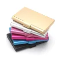 Creative Business Card Case Aluminum Alloy Card Holder Metal Box Cover Credit Men Business Card Holder Card Metal Wallet. 