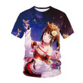 Japanese anime graphic T-shirt men streetwear 3D print t shirt women casual fashion tees Kawaii girl Tops Hip Hop unisex clothes. 