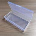 Rectangular Lock Empty Box Transparent Plastic Spare Parts Tool Storage Box Fugar. 