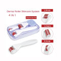 4 in 1 Derma Roller Anti Aging Facial Massager Skincare Micro Needle Therapy Skin Regeneration / Jarum Awet Muda. 