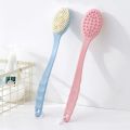 【WEJA】1pc Long Handle Bath Brush Soft Skin Massager Shower Scrubber Body Cleaning Brush Exfoliation Bathroom Accessories. 