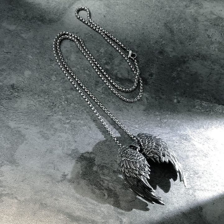 Steel%20Warrior%20New%20Creative%20Stainless%20Steel%20Angel%20Wings%20Pendant%20Necklace%20Personality%20Trendy%20Wings%20Men's%20Pendant%20-%20Image%204