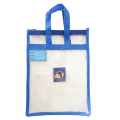 Tansparent Tote Bag With Zipper For School, Children and Students. 