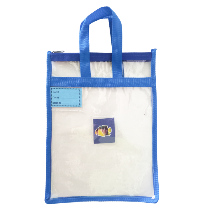 Tansparent Tote Bag With Zipper For School, Children and Students