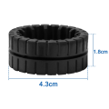 2 Pcs Replacement Wheel Tires for iRobot Robot Vacuum Cleaner Parts. 