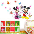 Mickey Mouse Cartoon Animals Theme Kids Wall Art Decal Sticker Decoration for Living Room Nursery Baby Girl Boy Kid Children's Room Bedroom Decoration. 