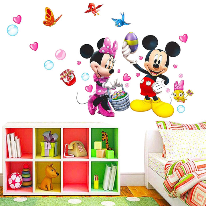 Mickey%20Mouse%20Cartoon%20Animals%20Theme%20Kids%20Wall%20Art%20Decal%20Sticker%20Decoration%20for%20Living%20Room%20Nursery%20Baby%20Girl%20Boy%20Kid%20Children's%20Room%20Bedroom%20Decoration%20-%20Image%206