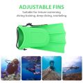 Kids Adults Adjustable Fins Swimming Diving Swimming Fins - Green, S: 25-30. 