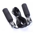 bellylady Adjustable Jump Rope Skipping Leather Rope with Bearing Comfortable Sponge Handles for Skipping Boxing Fitness. 