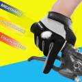 Yoomee 1 Pair Outdoor Men's Full Finger Cycling Gloves Mountain Bike Motorcycle Gloves Long Finger Bicycle Gloves. 