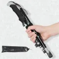4-Section Folding Walking Stick Outdoor Climbing Crutch Hiking Poles Alpenstocks. 