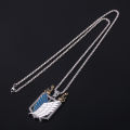 Anime Attack on Titan Necklace Shingeki No Kyojin Wings of Freedom Survey Punk Necklace for Women Men Cospaly Jewelry Gift. 