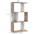 VTEC Modern Bookshelf / 3-Tier / Ornament Rack/ Simple shelf/ Bookcases / Shelves / Objects Display/ Home Decor / Modern Furniture / Multifunctional bookcase / Combination Floor Cabinet / Wooden / Simple / Storage & organisation. 