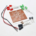 Round 8 LED PCB with Parts DIY Circuit Decoration Hobby Electronics. 