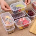 2pcs 700ml Food Storage Boxes Transparent Large Vegetables Fruits Meat Sealed Refrigerator Preservation Box Picnic Sealed Containers. 