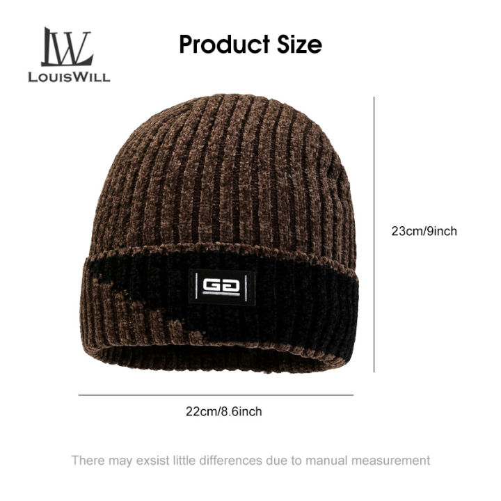 LouisWill%20Winter%20Knitted%20Hats%20Trendy%20Knitted%20Beanie%20Hat%20Winter%20Autumn%20Hats%20Snow%20Cap%20Fashion%20Winter%20Hat%20Warmer%20Bonnet%20with%20Thick%20Warm%20Lined%20for%20Storm%20Cold%20Winter%20Climbing%20Skiing%20Cycling%20Hiking%20-%20Image%204