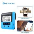 DETONGER 80mm Wide Format Sticker Label Maker Receipt Portable B-T Barcode QR Code Food Price Tag Printer Machine. 
