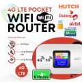 Display 4G Slim TurboPocket WiFi Router - Ultra-Fast 150Mbps Mobile Hotspot with 2100mAh Battery and SIM Slot Hotspot Wireless Modem. 