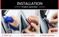 【Type Z】 Car 4 Meters Shape B P Big D Car Door Seal EPDM Rubber Noise Insulation Weatherstrip Soundproof Seal Strong. 