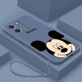 Xiaomi Redmi 13C 12C Luxury Cute Mickey Mouse Casing Matte Liquid Silicon Back TPU Soft Case Cover. 