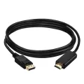 1.8m DP to HDMI Cable Male to Male DisplayPort to HDMI Conversion Video Audio Adapter Cable for PC HDTV Projector Laptop 1080P. 