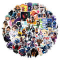TM 50pcs/set Game Theme Valorant Pattern PVC Waterproof Removable Graffiti Sticker Creative Personality Laptop Water Cup Skateboard Guitar Motorcycle Decoration. 