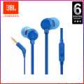 JBL T110 Wired Earphone handfree Headset Branded for Music (Authentic JBL- Serial can be verified on JBL Official Site). 