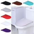 Soft Toilet Lid Cover Washable Solid Color Toilet Dust Cover Wear Resistant Stretch Toilet Seat Cover. 