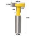 2pcs 1/2 Inch Shank Router Bit T-Slot & T-Track Slotting Tenon Cutter Tool. 